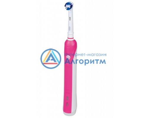 84843126(2) Braun Oral-b (Браун Орал-Би) ручка зубных щеток и дентоцентров розово-белая