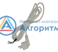 Polaris (Поларис) PIR2820 AK, PIR2883 AK, PIR2497 AK, PIR2899 AK, PIR3033SG AK шнур (провод) питания утюга длиной 3 метра БЕЛЫЙ с липучкой для фиксации ОРИГИНАЛ